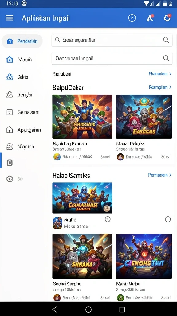 Pengaturan mode permainan dengan pilihan variasi yang beragam.