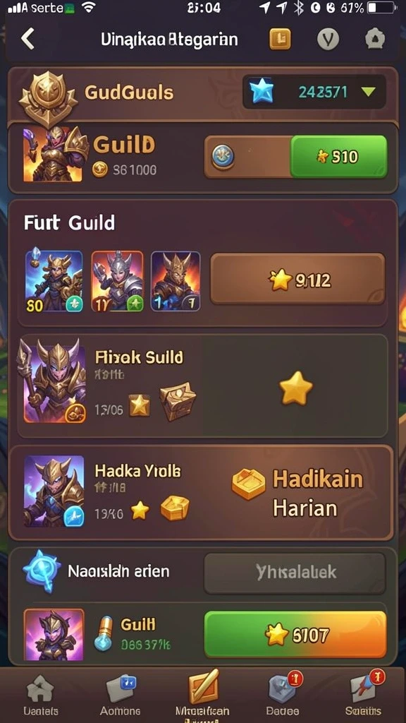 Tampilan menarik dengan menu navigasi yang intuitif.