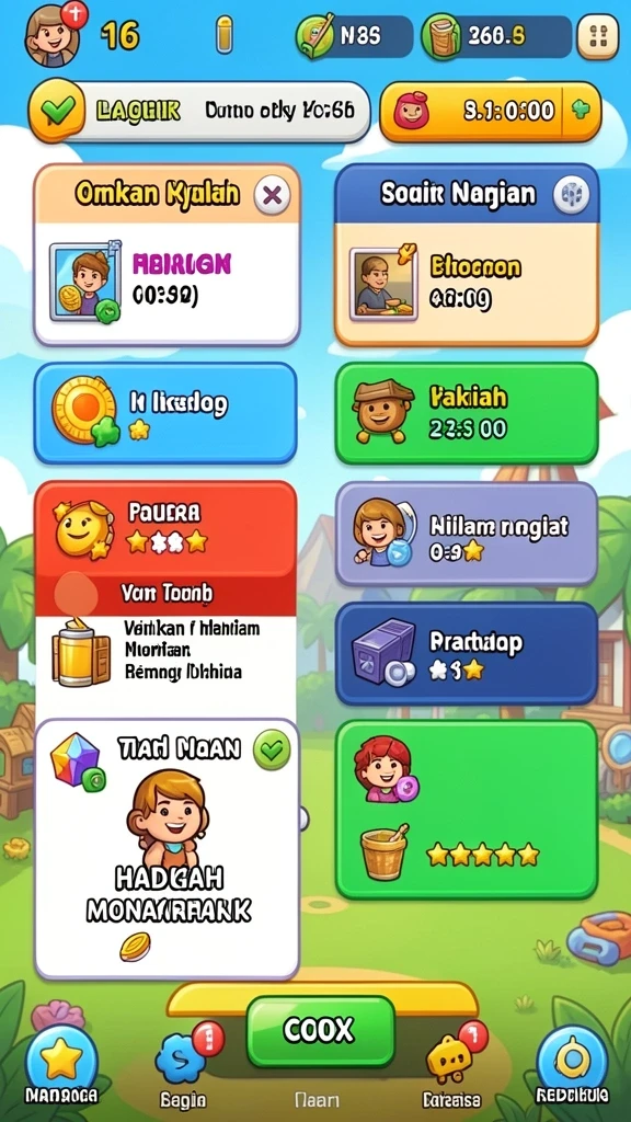 Beragam permainan yang cocok untuk semua kalangan.