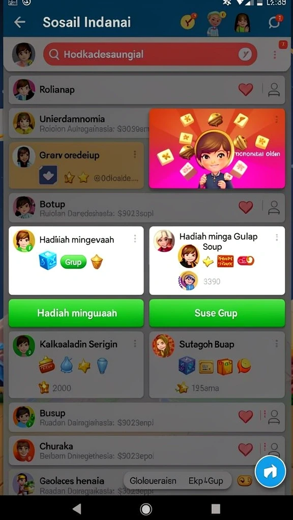 Karakter dengan berbagai kemampuan yang unik.