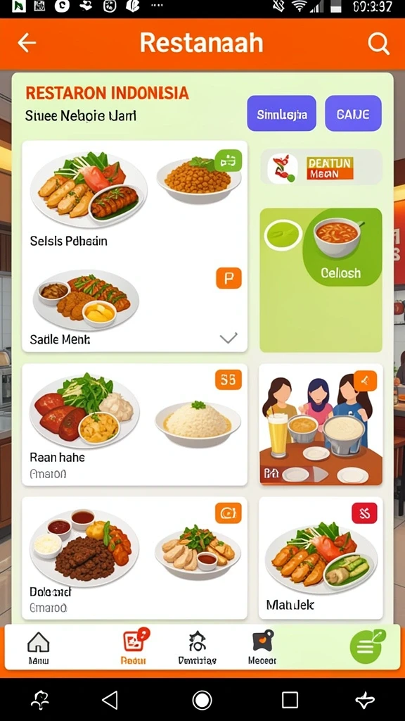 Tampilan antarmuka yang user-friendly.