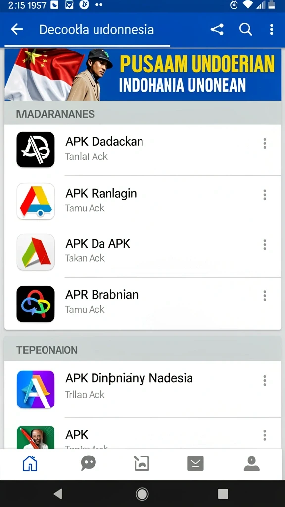 Tampilan antarmuka utama aplikasi DANAGAME yang menarik.