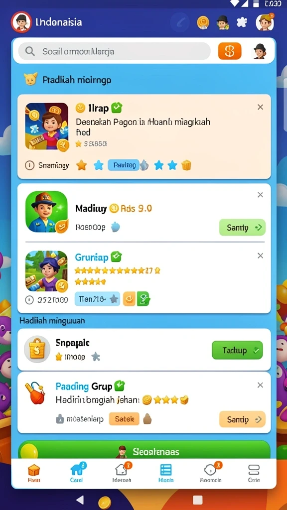 Screenshot pertama menunjukkan antarmuka utama yang ramah pengguna.