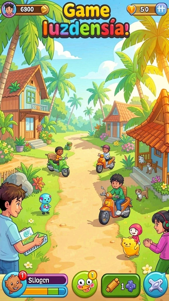 Fitur sosial yang membuat permainan lebih seru.