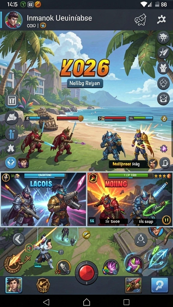 Screenshot dari game LUCKYDF yang menunjukkan suasana permainan.