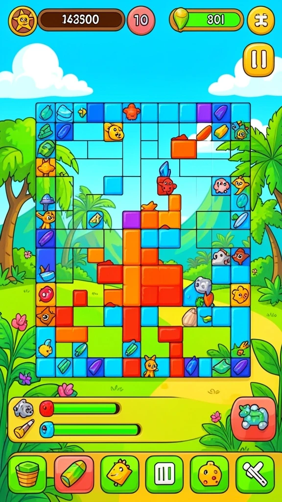 Tampilan awal game dengan berbagai pilihan meme.