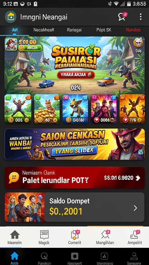 Tangkapan layar 2: Antarmuka permainan yang ramah pengguna.