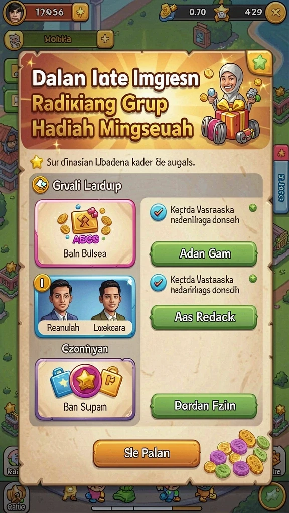 Pengguna berinteraksi dalam mode multiplayer yang seru.