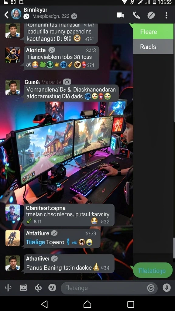 Screenshot menampilkan karakter unik yang dapat dipilih pemain.