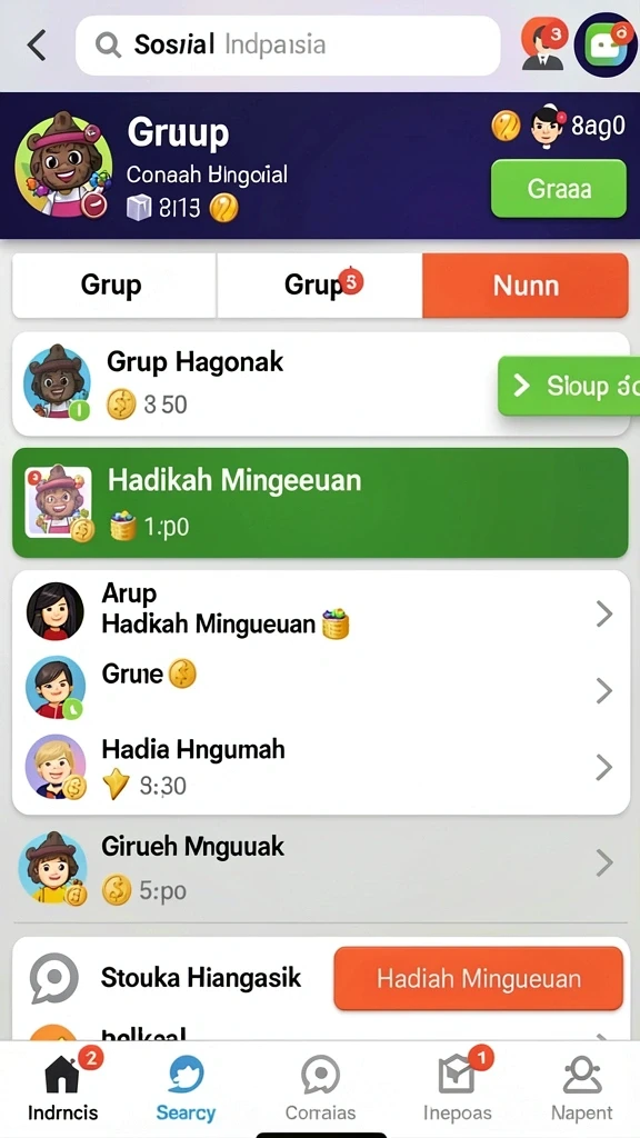 Tampilan antarmuka yang modern dan menarik.