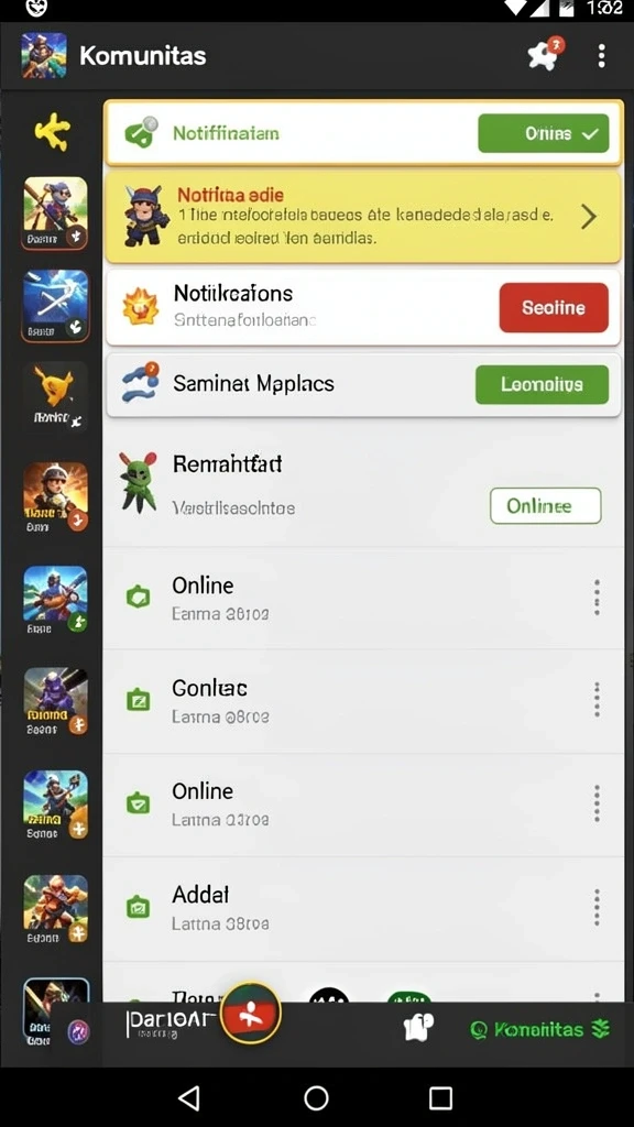 Notifikasi real-time tentang pertandingan yang akan datang.