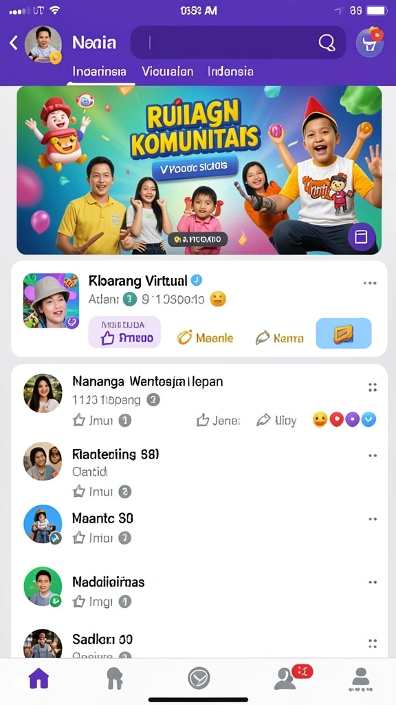 Komunitas aktif dan fitur sosial yang menyenangkan.