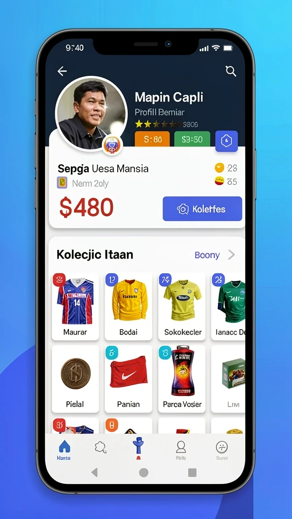 Tampilan karakter yang beragam dan menarik.
