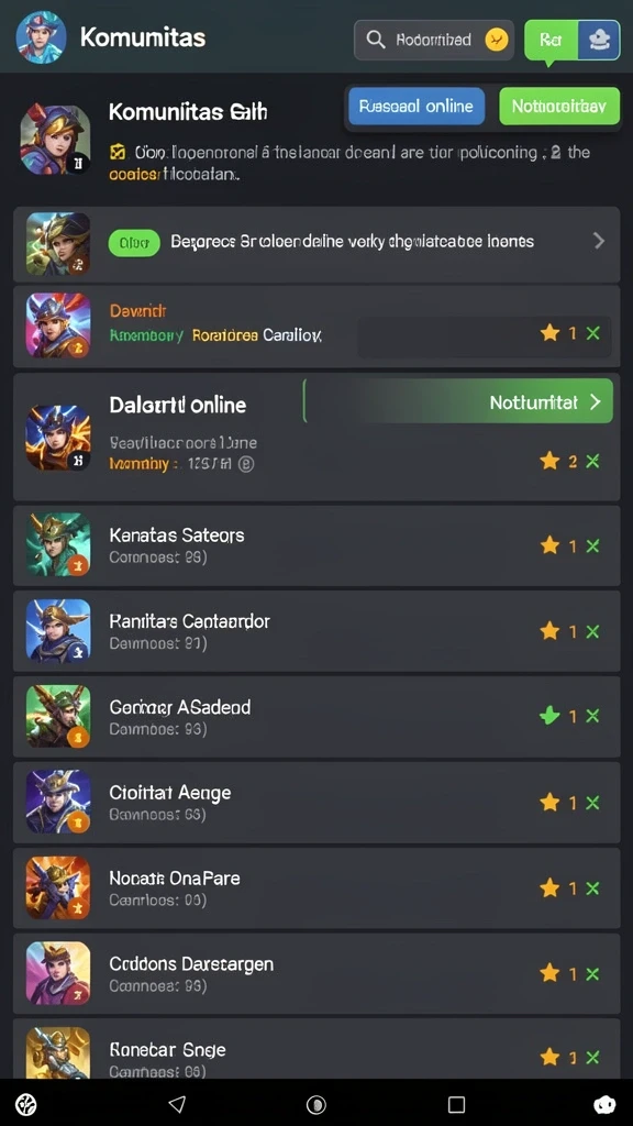 Screenshot menunjukkan karakter baru yang menarik.