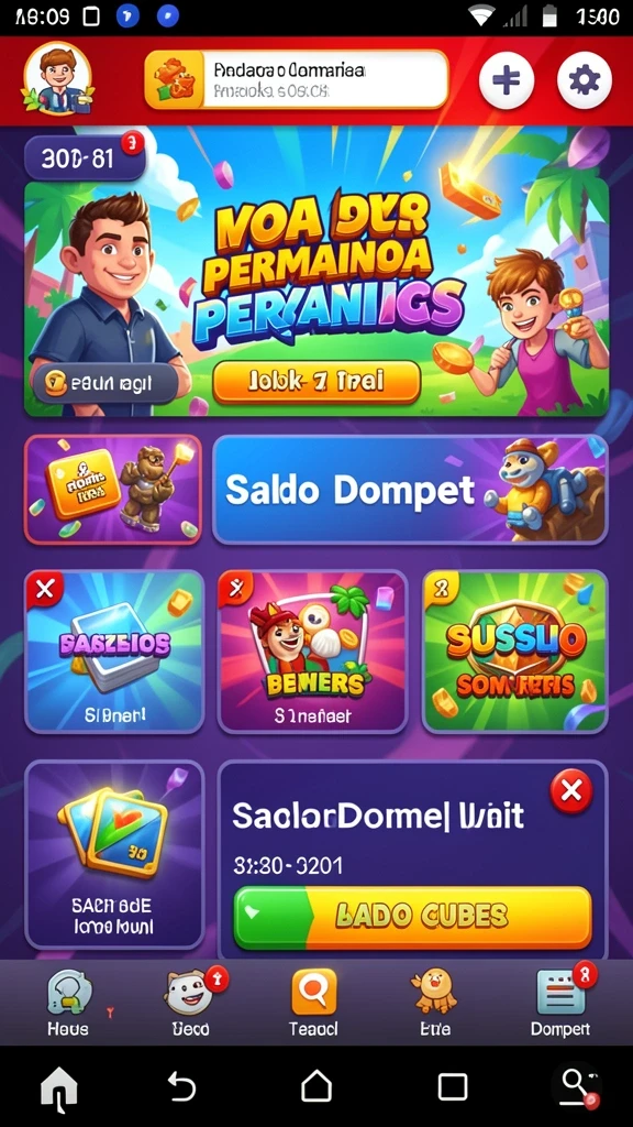 Pengalaman bermain yang mendebarkan di setiap level.