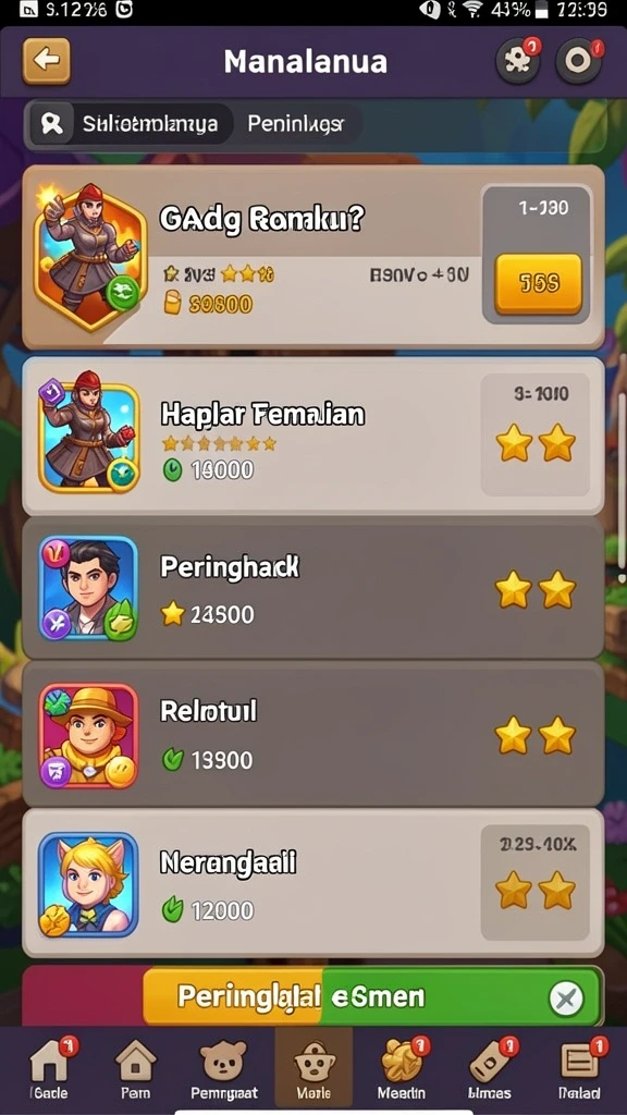 Mode multiplayer yang seru untuk bersaing.
