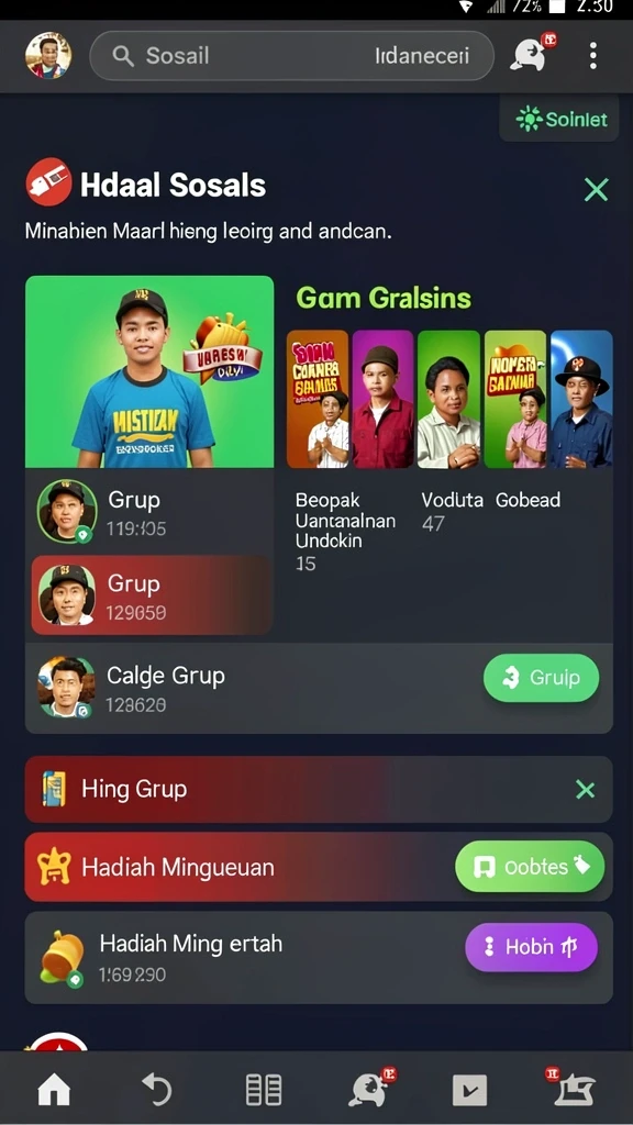 Fitur notifikasi hasil keluaran togel secara real-time.