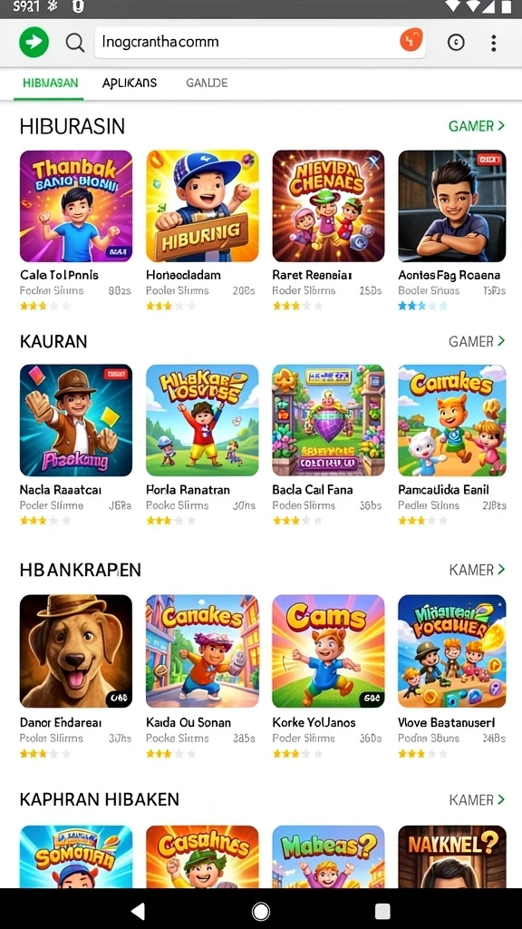 Tampilan antarmuka yang sederhana dan menarik.