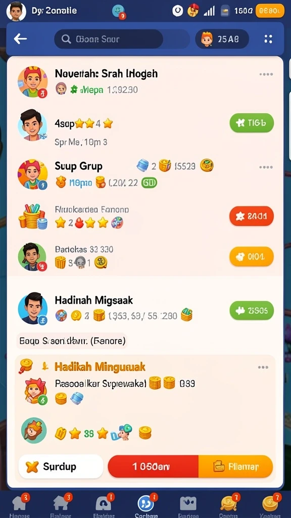 Karakter-karakter menarik dengan desain unik.